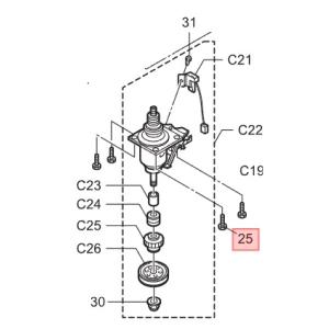 【メール便対応可能】Panasonic　パナソニック　特殊六角ボルト　部品コード：XVGAXW827J→XVGAXW812J　1本入り【宅コ】