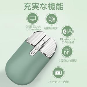 無線 マウス Bluetooth 充電 ワイヤ...の詳細画像1