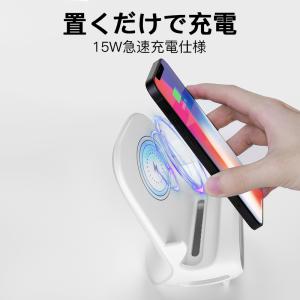 ワイヤレス充電器 QI充電器 15W iPho...の詳細画像1