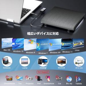 DVD CD ドライブ 外付け USB 3.0...の詳細画像3