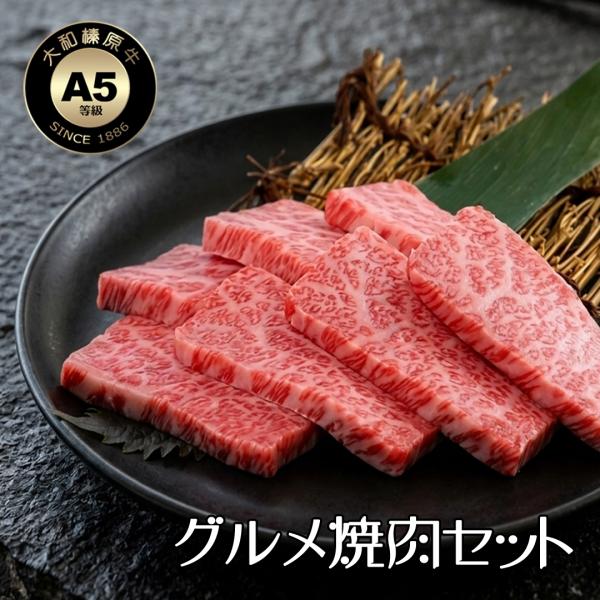 牛肉 黒毛和牛 A5 大和榛原牛 グルメ焼肉セット 800g （大和榛原牛のハネシタロース：200g...
