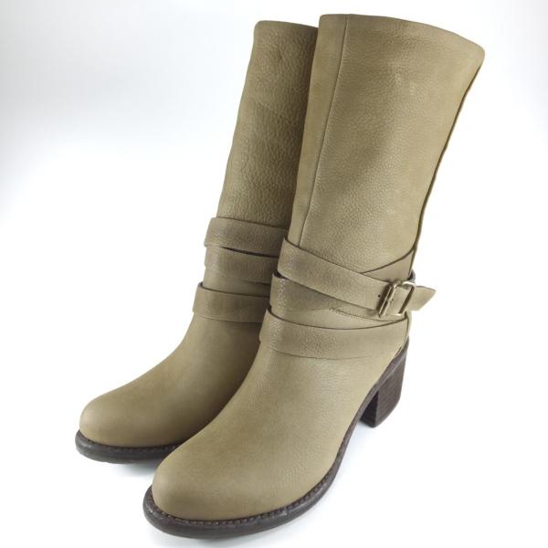 ブーツ レディース ミドル works 靴 ブーツ ラボキゴシ ワークス 靴 1955 カーキ ミド...