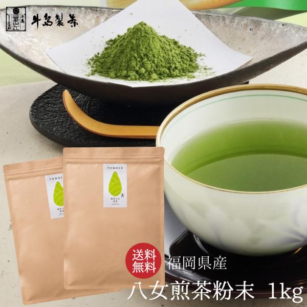 業務用 八女煎茶パウダー 1kg(500g×2袋)