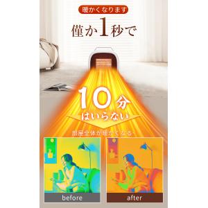 セラミックヒーター ファンヒーター ミニ 小型...の詳細画像2