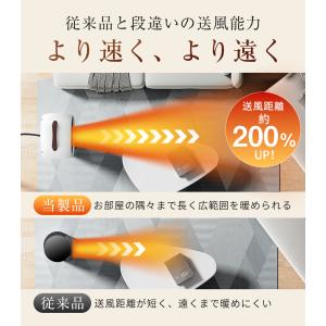 セラミックヒーター ファンヒーター ミニ 小型...の詳細画像5
