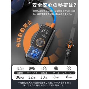 電動空気入れ エアーポンプ 自転車 自動車 車...の詳細画像5