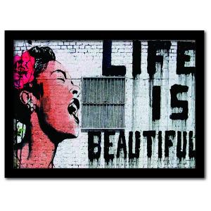 バンクシー ポスター 赤い風船 軽量アルミ製フレーム付 91.5×61cm