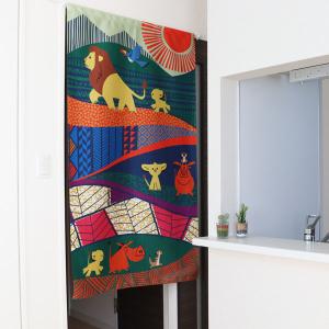 のれん ディズニー ライオンキング おしゃれ ...の詳細画像2