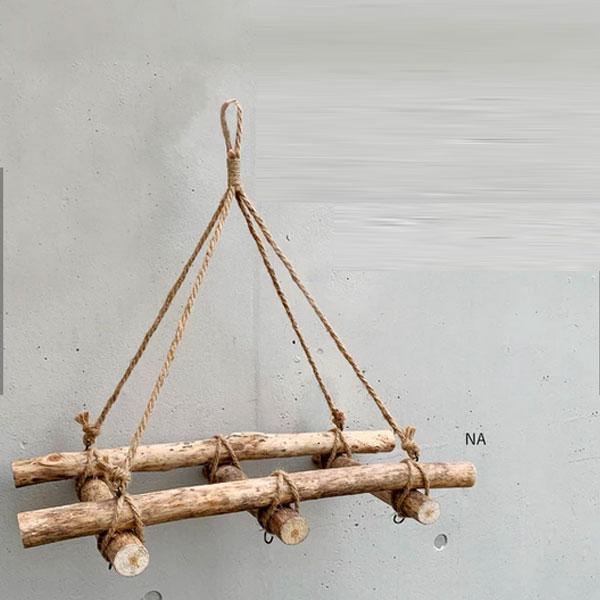 フロッタン ウォールシェルフ 木製 ブラウン 壁面収納 ラック ハンギングハンガー すきま おしゃれ...