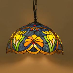 ペンダントライト ステンドグラス 1灯 LED 北欧 照明器具 ガラス