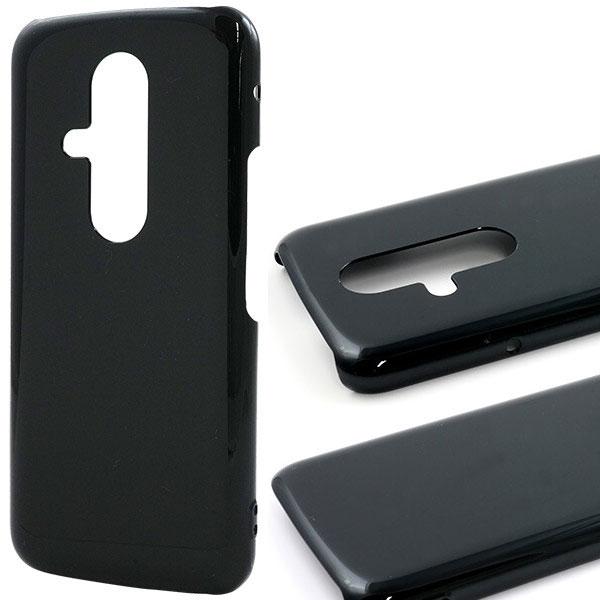 らくらくスマートフォン F-53E ケース カバー ハードケース F53E 黒 ブラック 送料無料 ...