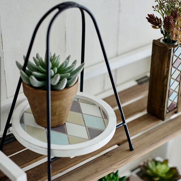 ラウンドスタンド フラワーラック フラワースタンド ヨーロピアン モダン シンプル プランター クラ...