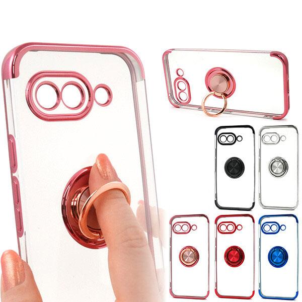 Google Pixel 9a スマホリング付 GooglePixel 9a メタリック バンパー ...