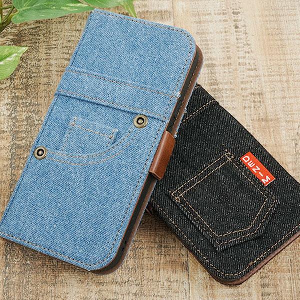 arrows We2 ケース カバー 手帳型ケース スマホケース スマホカバー 保護 手帳 デニム ...