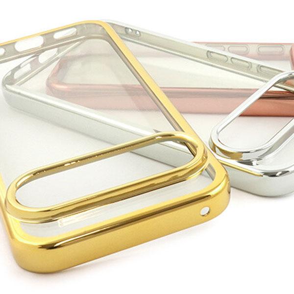 Google Pixel 10/10 Pro メタリック バンパー ソフト クリアケース docom...