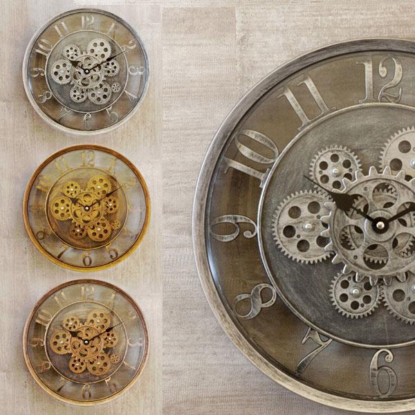 掛け時計 時計 デコラティブ 歯車 ウォールクロック デザインウォールクロック おしゃれ ポップ ア...