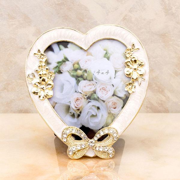 フォトフレーム 写真立て ハート ヴィンテージ調 アンティーク調 写真フレーム レトロ シック イン...