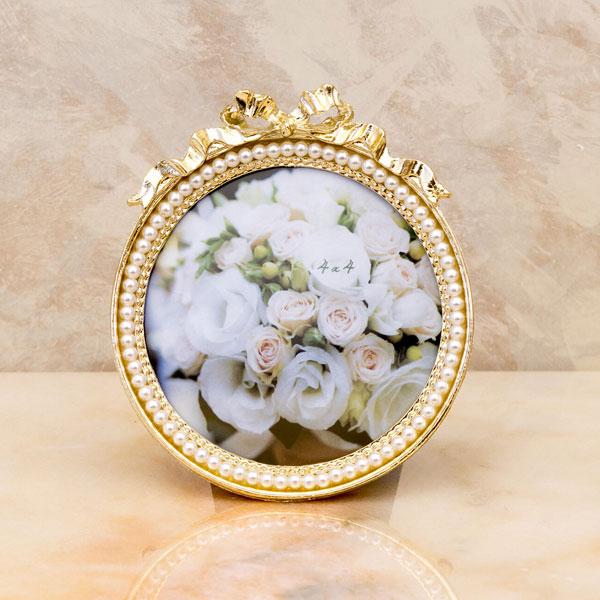 フォトフレーム 写真立て ヴィンテージ調 アンティーク調 北欧 丸型 ディスプレイフレーム オシャレ...