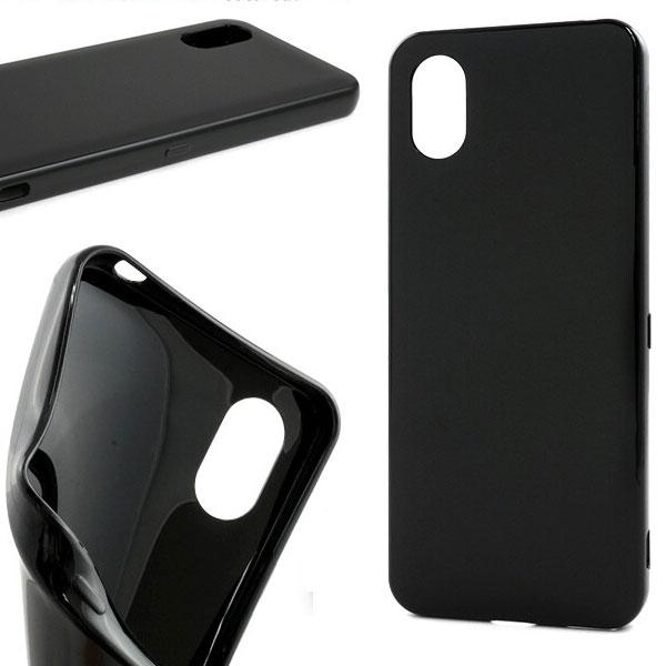 かんたんスマホ4 A402ZT ケース カバー ブラック ソフトケース ケース かんたんスマホ 4 ...