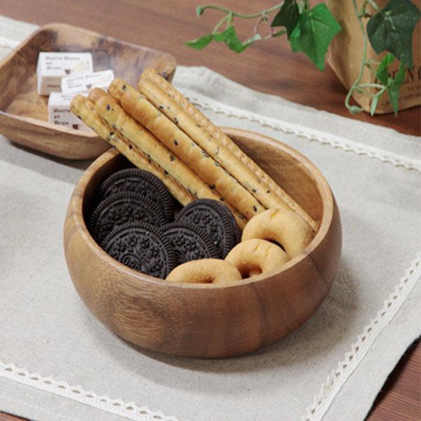アカシア ラウンドボウル Ｍタイプ 食器 木製 皿 北欧 ボウル お皿 ウッド 木製食器 ナチュラル...