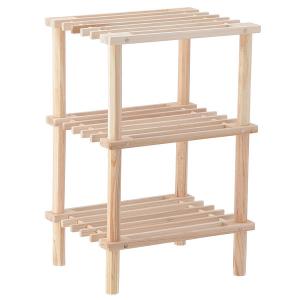 ラック 棚 木製 3段 北欧 シェルフ 収納ラ...の詳細画像2