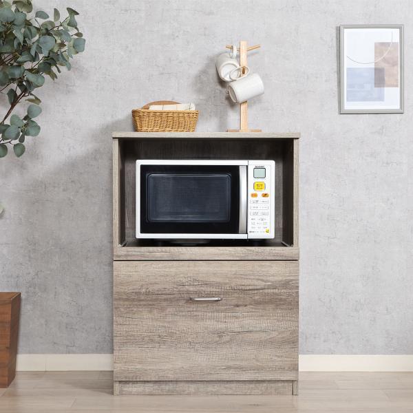 食器棚 収納 キッチンカウンター 幅60 おしゃれ レンジ台 下 カップボード キッチンボード 扉収...