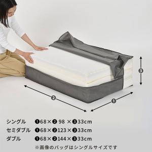 西川 送料無料 マットレス専用 不織布 収納バ...の詳細画像1