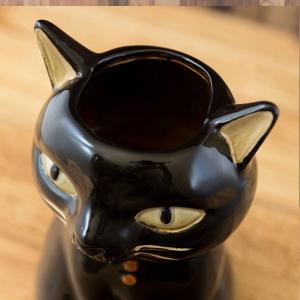 セラミックプランター フラワーポット ネコ 猫...の詳細画像3
