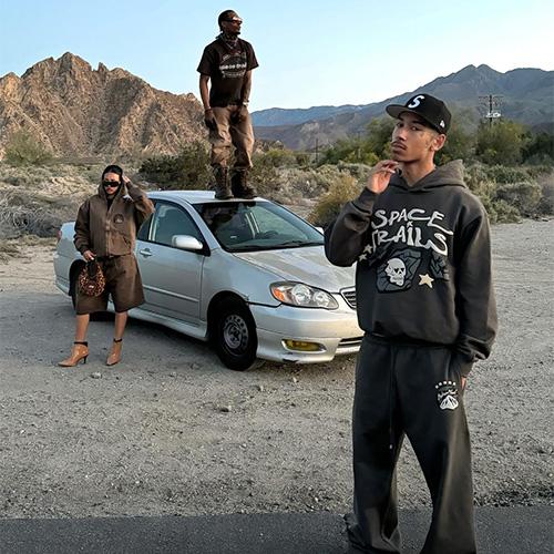 BROKEN PLANET SPACE TRAILS WIDE LEG PANTS ワイドレッグパン...