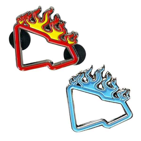 【メール便対応】Exclusive Custom "Flame Frame" Pins　エクスクルー...