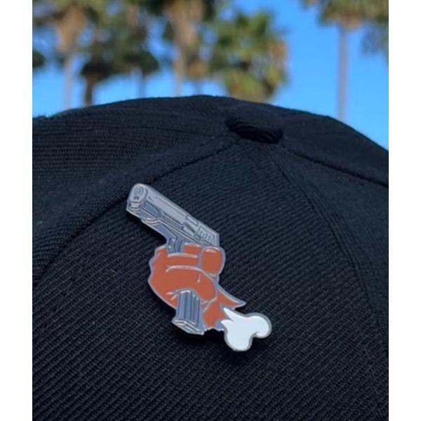 【メール便対応】Exclusive Custom "Silver Gun" Pins エクスクルーシ...