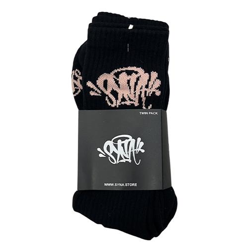 SOCK "CAN'T RUSH GREATNESS"ソックス 2足パック【BLACK / ROSE...
