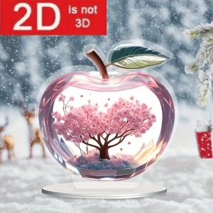 2D フラット アクリルスタンド リンゴ 桜 ...の詳細画像1