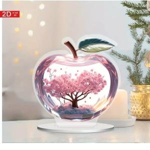 2D フラット アクリルスタンド リンゴ 桜 ...の詳細画像3