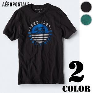 エアロポステール メンズ Tシャツ ロゴT Aero Circle Bear Graphic Tee