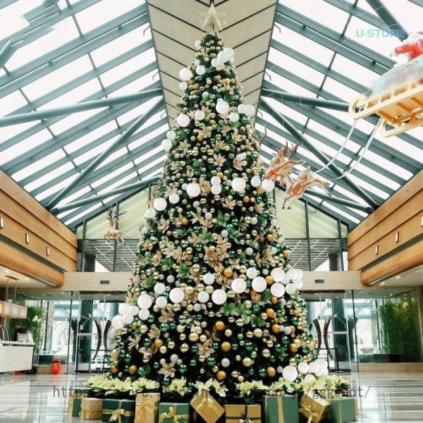 大型 クリスマスツリー 針葉樹 北欧 オーナメント飾り クリスマス飾り リビング 室内 玄関 屋外 ...