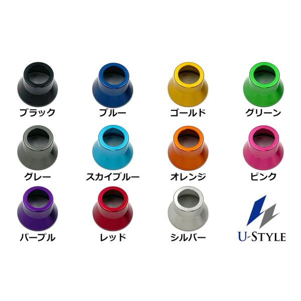 COTRAX アルミエアバルブスリーブ 2個set TR412 ショートゴムバルブ用 軽量アルミ製 ...