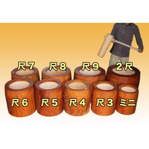 欅（ケヤキ）餅つき臼（うす）　　尺５(φ45)・・・２升用（大）（杵別売り）　「餅つき臼と杵専門店け...