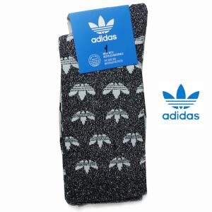 adidas アディダスオリジナルス モノグラム フルグリッター クルーソックス 2足組 靴下 メンズ レディース DC363｜usual