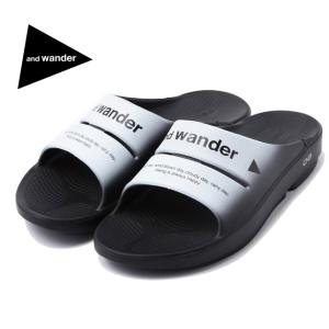 OOFOS ooahh×and wander recovery sandal ウーフォス ウーアー×アンドワンダー リカバリーサンダル メンズ レディース｜usual