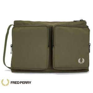 フレッドペリー ナイロンポケットサイドバッグ FRED PERRY L7270 NYLON POCKET SIDE BAG ショルダーバッグ｜usual