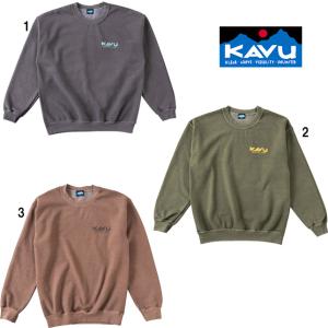 KAVU カブー メンズ ザアウトドアウェアスウェット TOW プリントスウェット クルーネック バックプリント｜usual