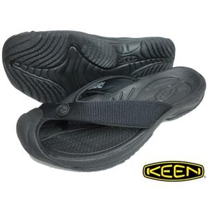 KEEN キーン メンズ ワイメア エイチツー Men's WAIMEA H2 TRIPLE BLACKBLACK 1021157 トングサンダル ビーチサンダル｜usual