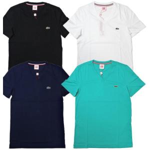 LACOSTE L!VE ラコステ ライブ Vネック 半袖 Tシャツ 無地 カットソー｜usual