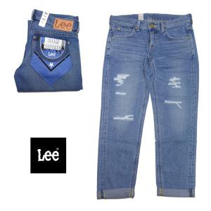 Lady Lee レディース HERITAGE ORIGINAL スリム テーパード ダメージ デニムパンツ LL1612-399｜usual