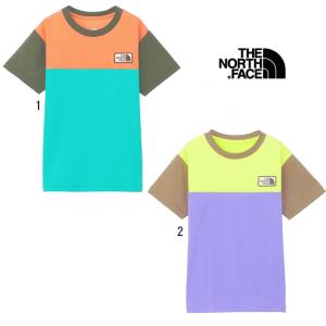 ノースフェイス ショートスリーブTNFグランドティー キッズ NTJ32338 Tシャツ 子供 配色切替Tシャツ ジュニア｜usual