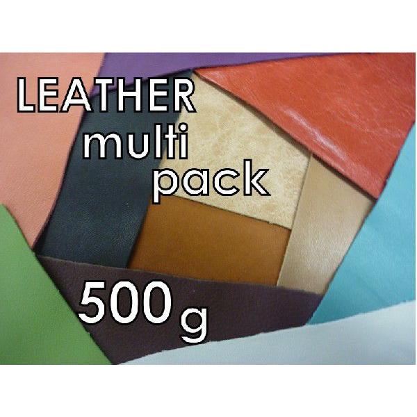 本革　レザークラフト　材料　ハギレ　Leather Multi Pack (レザーマルチパック)　5...