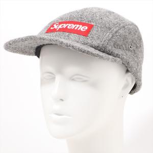 シュプリーム キャップ ツイード グレー ハリスツイード Box Logo Camp Cap｜usus