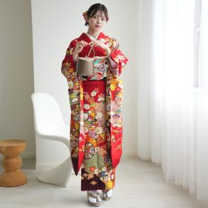 ★紅型振袖/帯/帯揚/帯締/伊達襟/５点セット★おまけ付 振袖 帯揚げ 正絹 絞り 成人式 重ね衿 3点セット 前撮り 帯揚げ帯締め