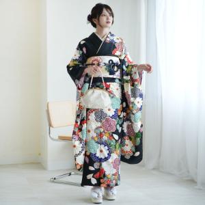 レンタル 振袖 成人式 21点セット 古典柄 レ...の商品画像